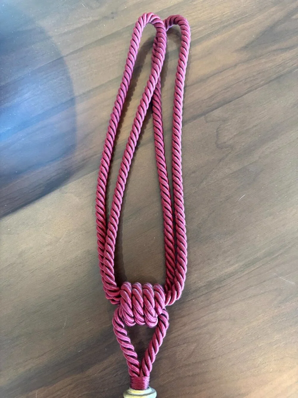 Burgundy and Gold Curtain Drapery Tie-Back Tassel 24